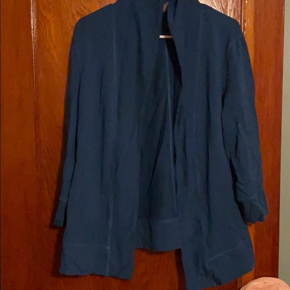 Sweatshirt material, cardigan style